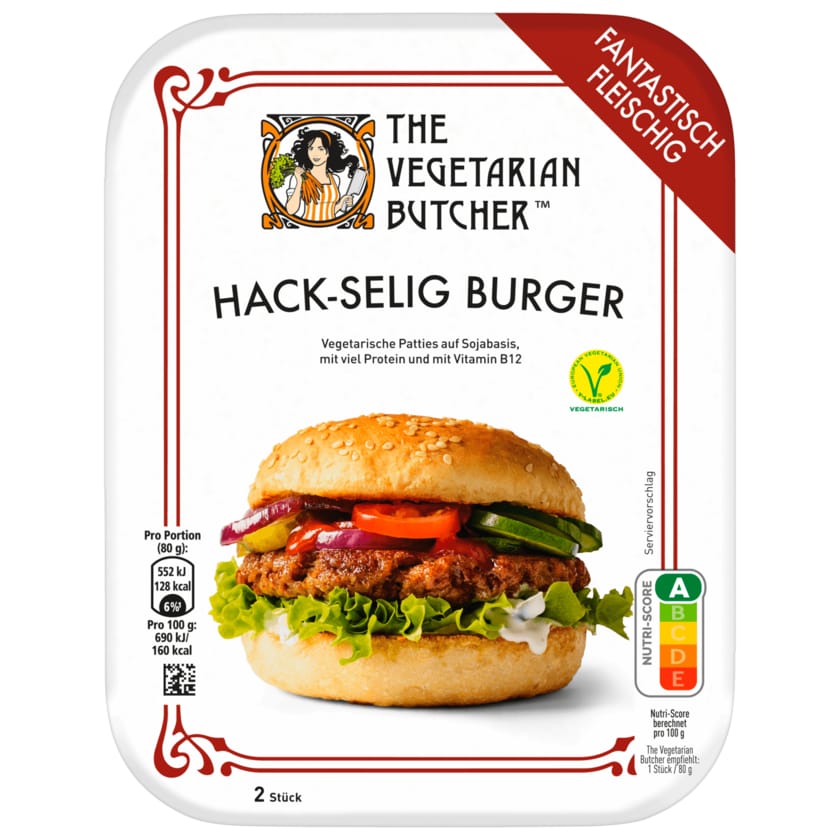 The Vegetarian Butcher Hack-selig Burger 160g